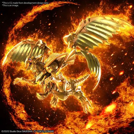 Figure rise amplified egyptian god the winged dragon of ra