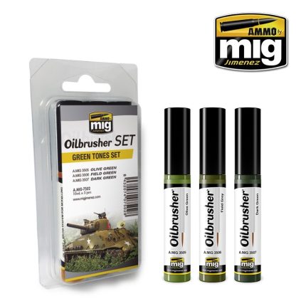 Green Tones OILBRUSHER SET AMMO