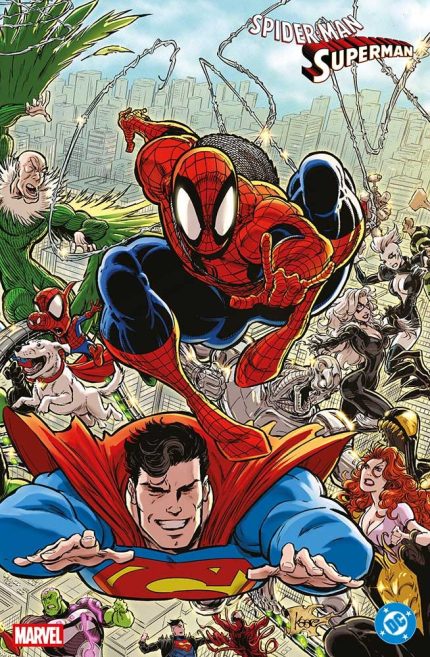 Spider-Man/Superman – Variant Wraparound Cover di Kaare Kyle Andrews