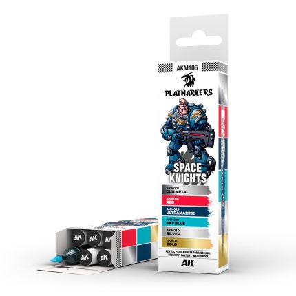 AKM106 - PLAYMARKERS - SPACE KNIGHT - SET DA 6 COLORI