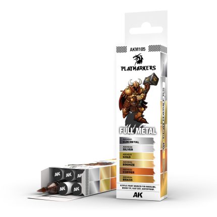 AKM105 - PLAYMARKERS - FULL METAL - SET DA 6 COLORI